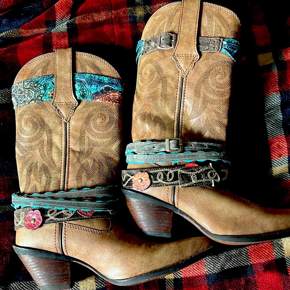Durango Brown Cowgirl Boots Size 7 Medium Width